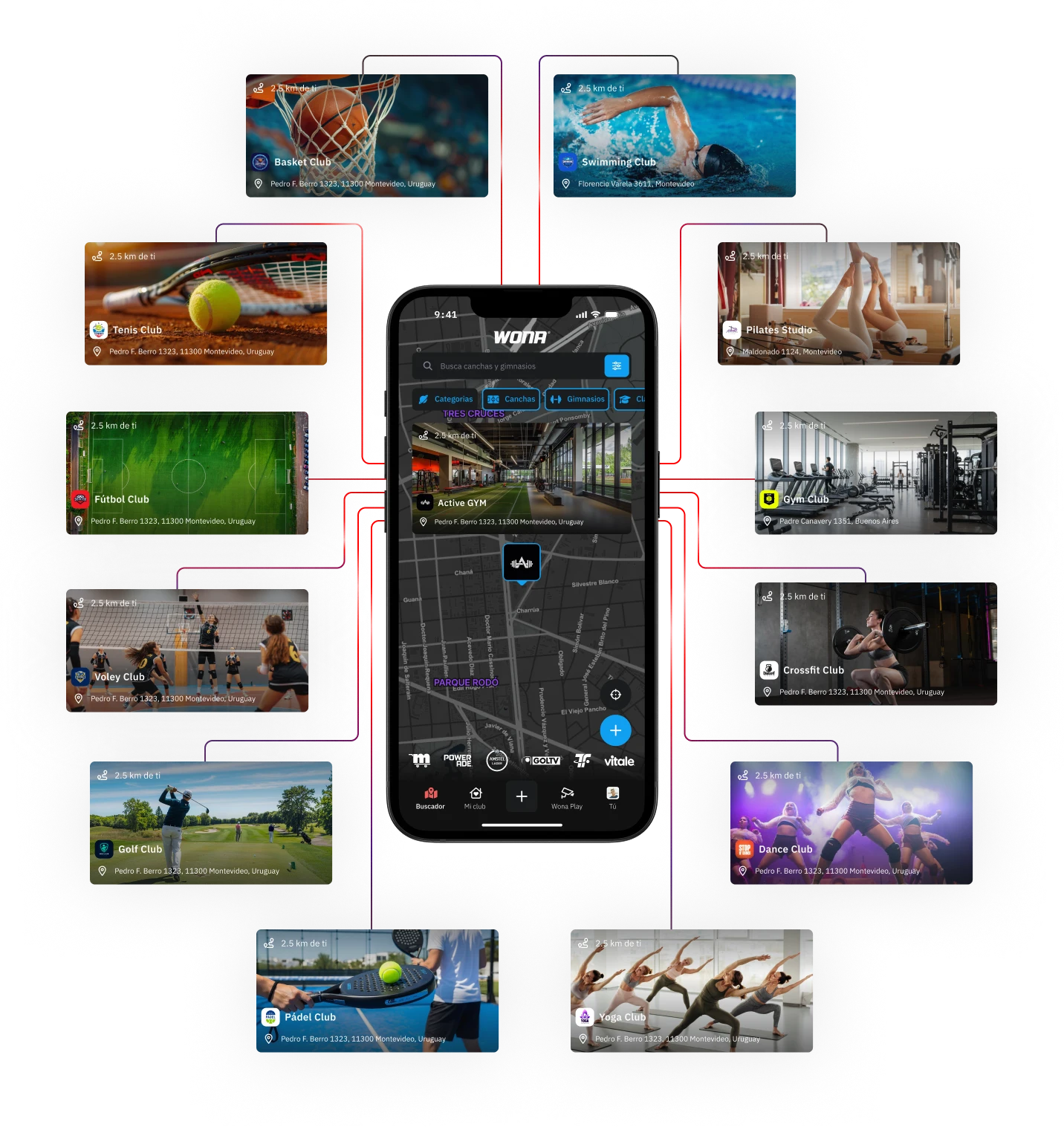 WonaSports Search