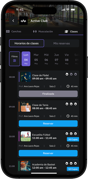 Booking and cancellation