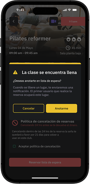 Joining the waiting list