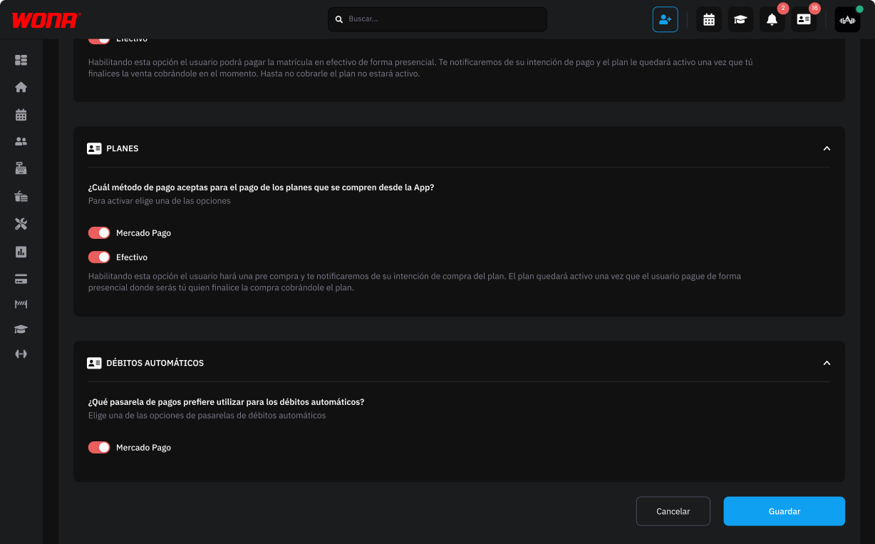 Payment options