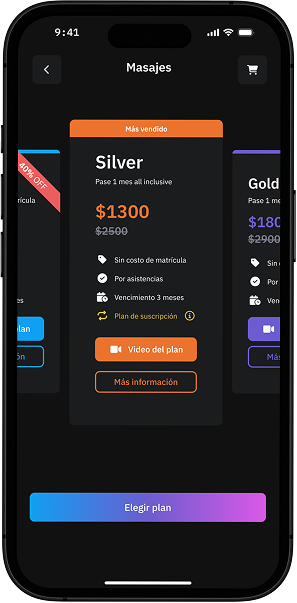 Buy and book services from the app